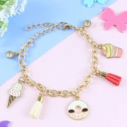 Asthetika Kids Girls Gold-Plated Charm Bracelett-image-21