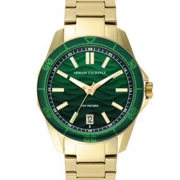 Armani Exchange Men Printed Gold Toned Stainless Steel Bracelet Analogue Watch AX1951-image-5