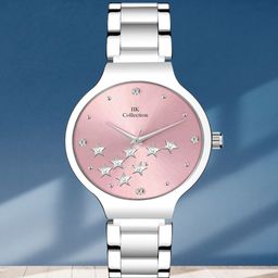 IIK COLLECTION Women Embellished Dial & Stainless Steel Bracelet Style Straps Analogue Watch IIK-3087W-image-87