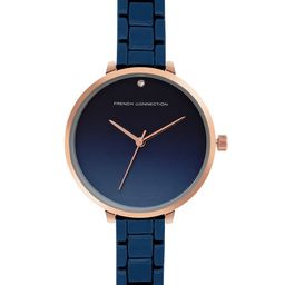 French Connection Women Blue Dial & Blue Stainless Steel Bracelet Style Straps Analogue Watch FCS001E-image-99