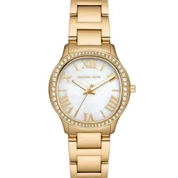 Michael Kors Stainless Steel Bracelet Style Straps Analogue Watch MK4822-image-90