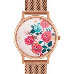 TEAL BY CHUMBAK Women Pink Dial & Rose Gold-Plated Bracelet Style Analogue Watch-890760511730-37