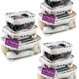 prettykrafts Set of 9 Travel Toiletry Bag-5