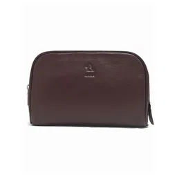 Kara Tan Brown Malia Travel Leather Toiletry Kit-14