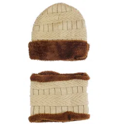 Bharatasya Men Brown & Beige Colourblocked Beanie-picture-29