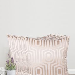 Home Cream-Coloured & Gold-Toned Set of 5 Self Design Square Cushion Covers image 1