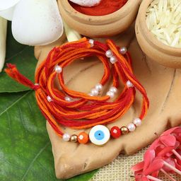 Asthetika Evil Eye Rakhi with Roli Chawal-31
