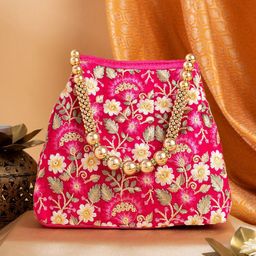 TEEJH Embroidered Potli Clutch-34