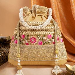 TEEJH Embroidered Potli Clutch-38