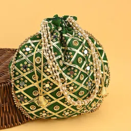 DRASTR Embroidered Potli Clutch-50
