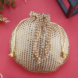 DRASTR Embroidered Potli Clutch-image-6