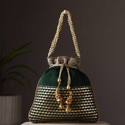 Priyaasi Embellished Potli Clutch-image-19