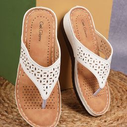 Get Glamr Women White Solid Heels-42