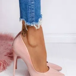 Shoetopia Women Pink Solid Pumps-30