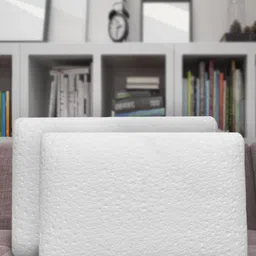 Aura White Pack of 2 Laika Orthopedic Memory Foam Pillow-34