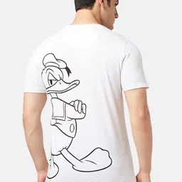 SF JEANS by Pantaloons Donald Duck Printed Slim Fit Casual Cotton T-shirt-image-52