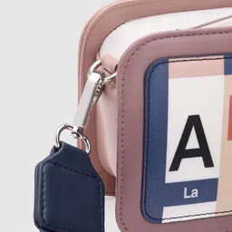 Berrylush Typography Printed Structured Sling Bag image 5