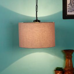 Devansh Grey & Black Solid Hanging Light-12