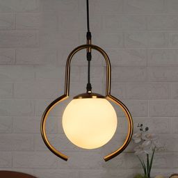 ELIANTE Gold Toned Solid Iron Contemporary Ceiling Lamp-43