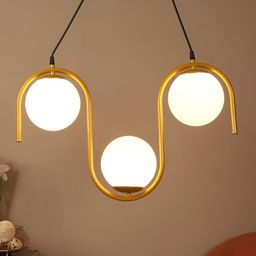 ELIANTE Gold Toned Iron Contemporary Ceiling Lamp-image-26