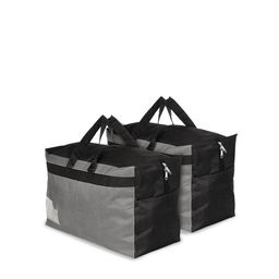 Kuber Industries Set of 2 Grey Colourblocked Foldable Travel Duffle Bag-30
