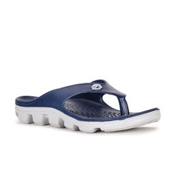 Bata Men Blue & White Rubber Thong Flip-Flops-40