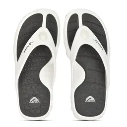 Adda Men Black & White Rubber Thong Flip-Flops-picture-12
