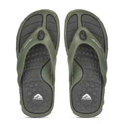 Adda Men Olive Green Rubber Thong Flip-Flops-29