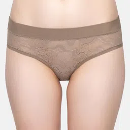Sloggi Women Beige Solid Lace Hipster Briefs 10209435  09-image-81
