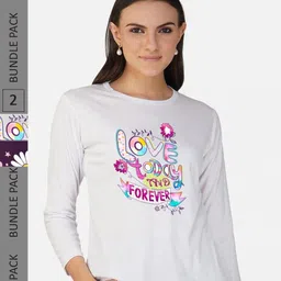 CHOZI Pack Of 2 Printed Cotton T-shirt-picture-12