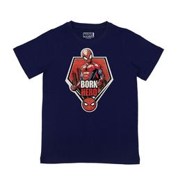 Marvel by Wear Your Mind Boys Navy Blue Spiderman Printed T-shirt-image-53