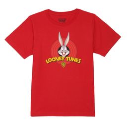 Looney Tunes by Wear Your Mind Boys Red Looney Tunes Printed Pure Cotton T-shirt-image-98