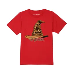 Harry Potter by Wear Your Mind Boys Red Printed T-shirt-image-42