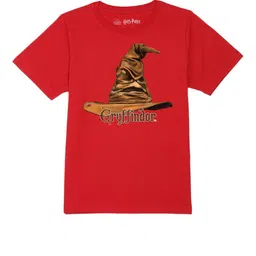 Harry Potter by Wear Your Mind Boys Red Printed Pure Cotton T-shirt-image-43