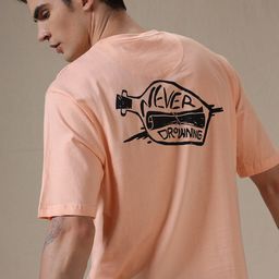 WROGN Typography Printed Round Neck Short Sleeves Regular T-shirt-image-96