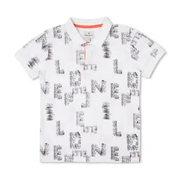 Pepe Jeans Boys Typography Printed Polo Collar Pure Cotton T-shirt-image-51