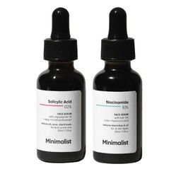 Minimalist Set of Salicylic Acid & Niacinamide Oil-Free Face Serum - 30 ml each-5