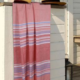 BIANCA Pink Striped Turkish Hammam Towel Organic Cotton Bath Towel-image-99