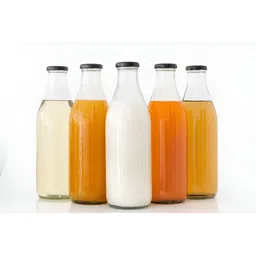 tyche enterprises Transparent Set of 5 Glass Solid Water Bottle-25