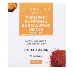 GLAMVEDATurmeric saffron & Sandalwood Ubtan Facial kit 40gm-10