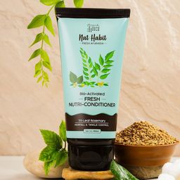Nat Habit Bio-activated Fresh Nutri- Conditioner for Hair Fall Control- 150ml-47
