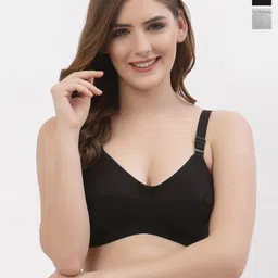 Floret Pack of 2 Full Coverage Non Padded Everyday Bras With All Day Comfort-11