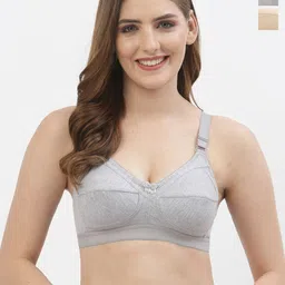 Floret Pack of 2 Full Coverage Non Padded Everyday Bras With All Day Comfort-7