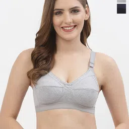 Floret Pack of 2 Full Coverage Non Padded Everyday Bras With All Day Comfort-79