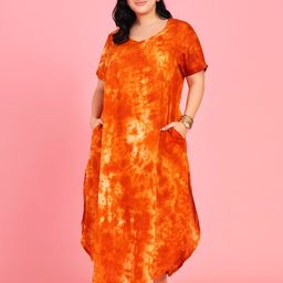 Curvy Love Plus Size Tie & Died  Nightdress-picture-32