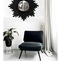 VAS collection home Patterned Wooden Wall Mirror-19
