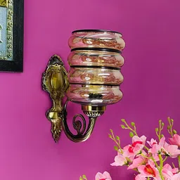 foziq Brown Cylinder Contemporary Wall Lamp-image-5