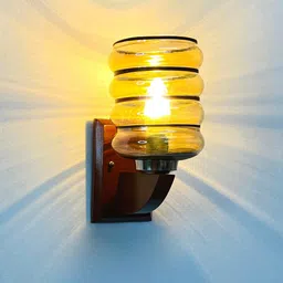 foziq Brown Cylinder Wall Pendant Lamp-image-4