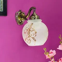 foziq White Printed Glass Wall Lamp-image-83