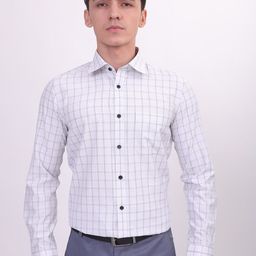 MUTAQINOTI  Checked Regular Fit Comfort Formal Shirt-image-94